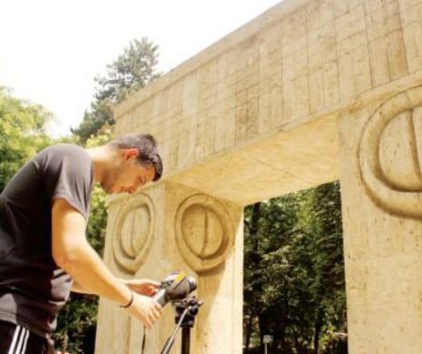 Calea Eroilor cercetată cu laserul