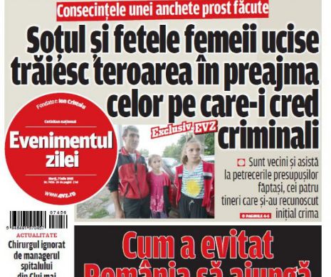 Ce puteţi citi în Evenimentul zilei de marţi, 07 iulie