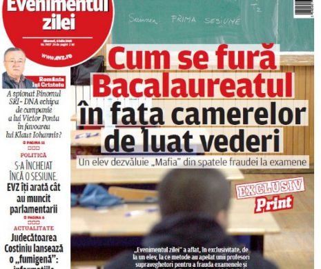 Ce puteţi citi în Evenimentul zilei de miercuri, 08 iulie