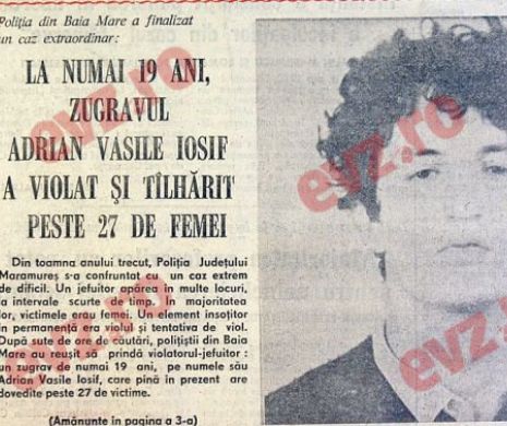 Memora EVZ. Un zugrav, de 19 ani, a violat 27 de femei în numai cinci luni