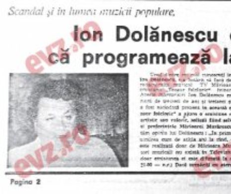 Memoria EVZ. Ion Dolănescu o acuza pe realizatoarea TVR Mărioara Murărescu de „clientelism”, în emisiunea Tezaur folcloric
