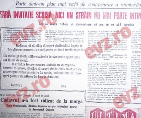 Memoria EVZ. Străinii pot intra în România doar la invitația unui român!