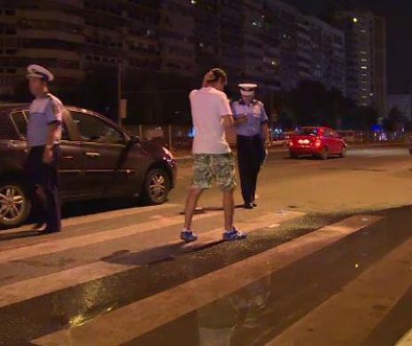 Accident şocant: lovit de două maşini pe trecerea de pietoni
