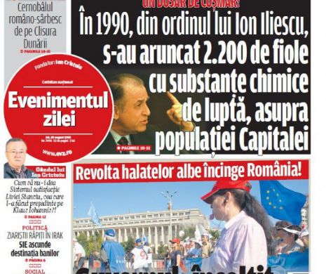 Ce puteţi citi în Evenimentul zilei de joi, 20 august