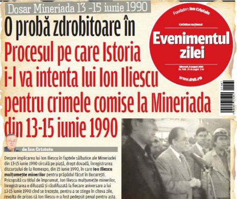 Ce puteţi citi în Evenimentul zilei de miercuri, 05 august
