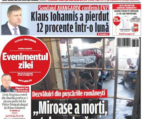 Ce puteţi citi în Evenimentul zilei de miercuri, 26 august