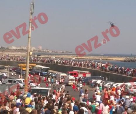 Incident grav de Ziua Marinei. O adolescentă a căzut de pe un dig neprotejat