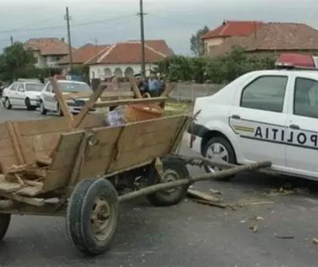 Caz ȘOCANT în Galați! O fetiță și-a spart capul după ce a căzut din căruță