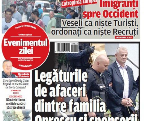 Ce puteţi citi în Evenimentul zilei de marţi, 8 septembrie