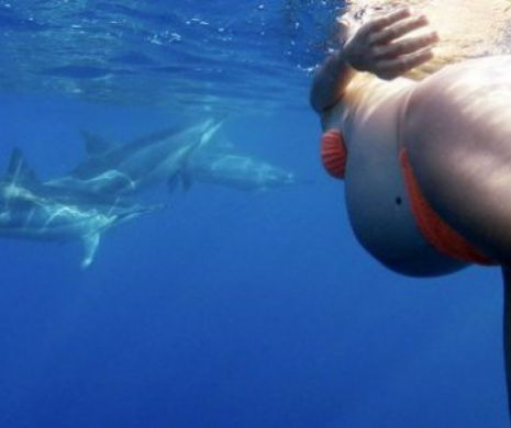 Femeia care va naşte asistată de delfini!