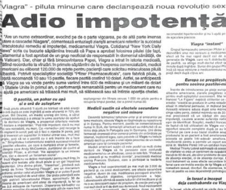 Memoria EVZ. Papa a aprobat folosirea VIAGREI?