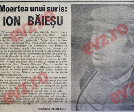 Memoria EVZ. S-a mai stins un hohot de râs: Ion Băieșu