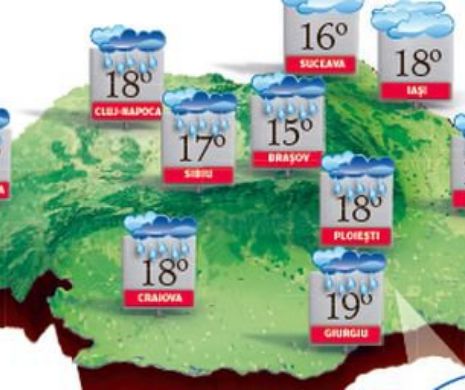 PROGNOZA METEO. În cea mai mare parte a țării, vreme închisă și foarte rece pentru această perioadă