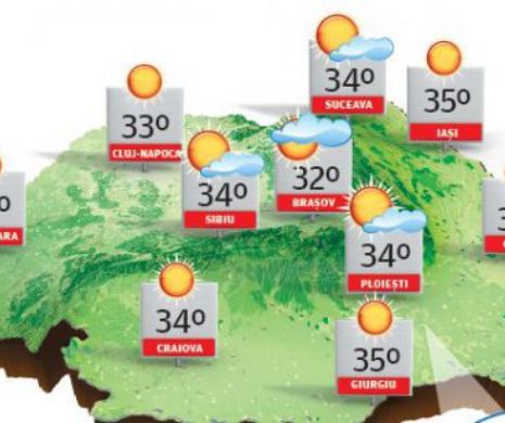 PROGNOZA METEO. Prima zi de toamnă vine la pachet cu o vreme caniculară și disconfort termic accentuat