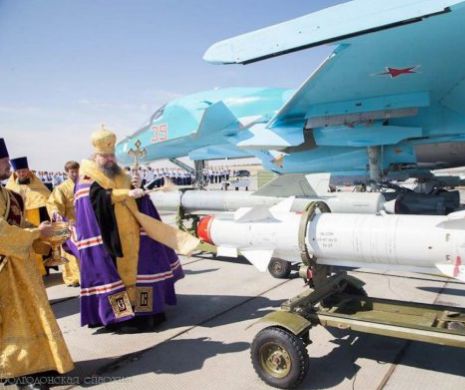 Bombele pe care Rusia pe aruncă asupra Siriei sunt stropite cu apă sfinţită