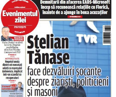 Ce puteţi citi în "Evenimentul zilei" de marţi, 13 octombrie
