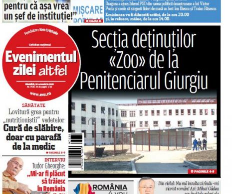 Ce puteţi citi în Evenimentul zilei de sâmbătă, 10 octombrie