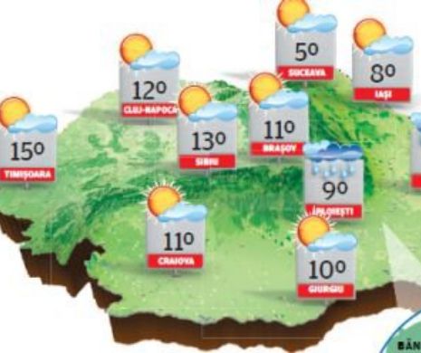 Frig și cer noros în continuare, dar ploile vor scădea semnificativ | PROGNOZA METEO