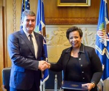 Gabriel Oprea s-a întâlnit cu PROCURORUL GENERAL al Statelor Unite | GALERIE FOTO