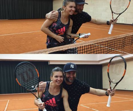 Simona Halep s-a antrenat alături de un artist important al României
