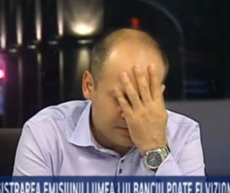 ŞOC PE B1TV. Radu Banciu S-A PRĂBUŞIT în emisiune