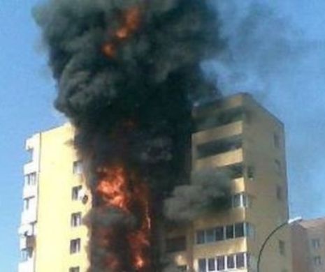BLESTEMUL FOCULUI a lovit iar Capitala. UN INCENDIU PUTERNIC a cuprins un bloc din Bucureştii Noi