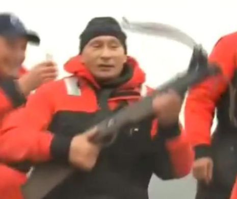 Vladimir Putin, PREŞEDINTE PESCAR, ALPINIST şi TANCHIST. VIDEO cu SUPER IPOSTAZELE în care apare liderul rus