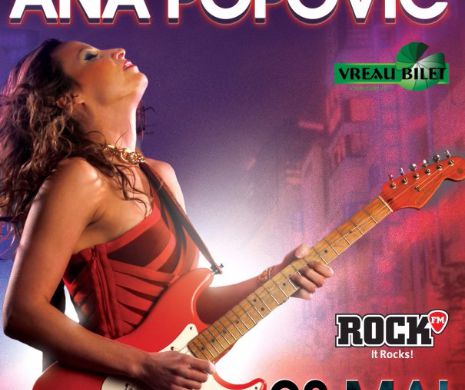 Concertul Anei Popovic la Bucureşti a fost reprogramat pentru 23 mai la Teatrul Naţional