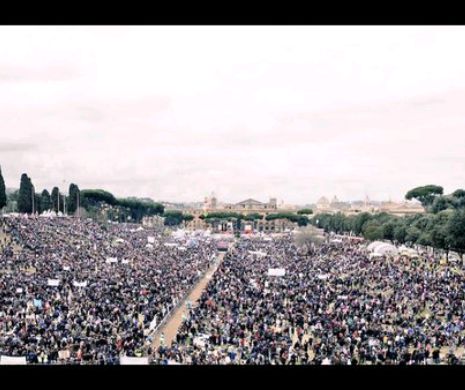 Manifestare URIAȘĂ împotriva legalizării parteneriatelor civile între Homosexuali și a ADOPȚIILOR