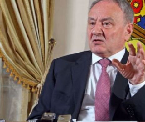 Nicolae Timofti, la discuții cu Klaus Iohannis la Cotroceni