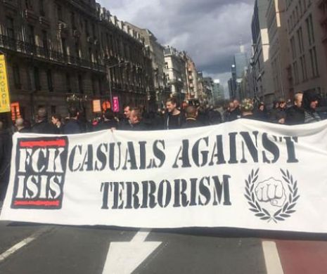 PROTESTE violente la Bruxelles. Aproape 400 de persoane au ieşit în stradă pentru a MANIFESTA împotriva TERORISMULUI | VIDEO