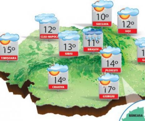 Vremea se încălzește, dar ploile și precipitațiile mixte rămân în peisaj | PROGNOZA METEO
