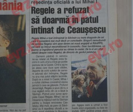 La prima vizită la Săvârșin, Regele Mihai I n-a vrut să doarmă în dormitorul lui Ceaușescu | Memoria EVZ