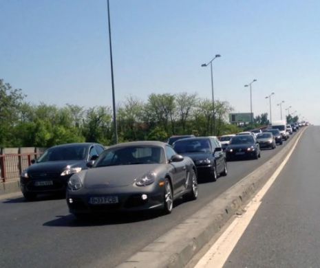 Se întâmplă în aceste momente, la ieșirea din Capitala! Traficul a fost aproape blocat! VIDEO de la fața locului
