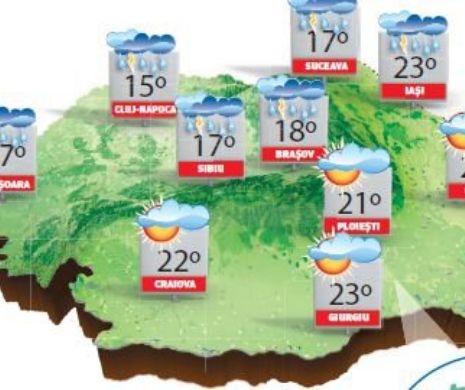 Vremea va fi mai caldă decât în mod normal, cu cer variabil și cu unele înnorări | PROGNOZA METEO