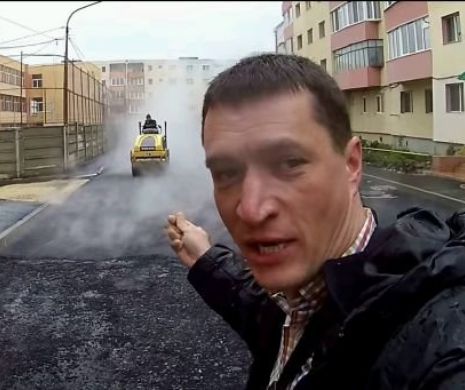 Candidat la PRIMĂRIA Codlea, BĂTUT pentru că a PROTESTAT împotriva muncitorilor care ASFALTAU o stradă în timp ce PLOUA