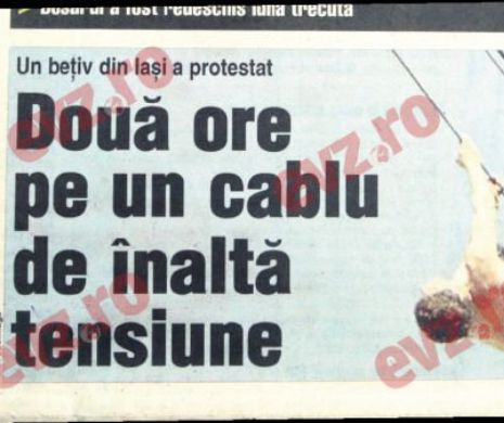 Cum a ajuns un bețiv ieșean să atârne două ore de un stâlp de înaltă tensiune | Memoria EVZ
