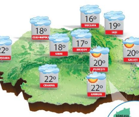Se mai încălzește, dar temperaturile rămân tot sub cele normale pentru această perioadă | PROGNOZA METEO
