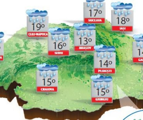 Vremea va fi în continuare foarte rece , cu vânt și ploi în majoritatea regiunilor | PROGNOZA METEO