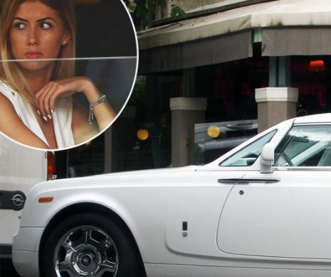 Cine a coborat din acest Rolls Royce in Bucuresti. Domnisoara blonda nu a mai avut nicio scapare