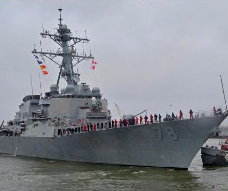 O URIAŞĂ navă de RĂZBOI a AMERICANILOR a ancorat în Portul CONSTANŢA