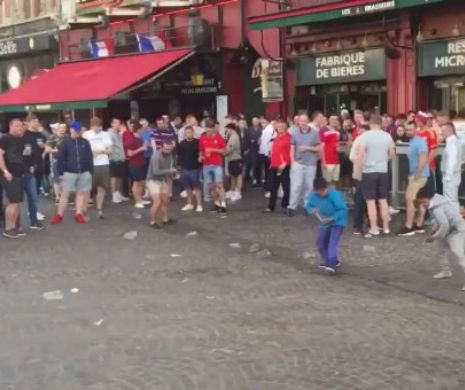 SCENE INCREDIBILE din Franța! Cum au UMILIT fanii englezi câștiva COPII ROMI pe străzile din Lille