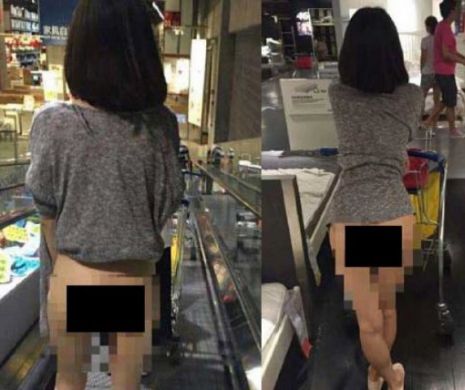 Imagini INTERZISE MINORILOR! O tânără lipsită de INHIBIŢII a intrat DEZBRĂCATĂ într-un magazin plin cu OAMENI! Reacţia privitorilor ÎNTRECE LIMITA IMAGINAŢIEI