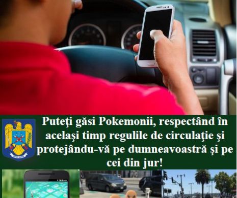 POSTAREA POLIȚIEI despre POKEMONI S-A VIRALIZAT. Ce le-au transmis românii OAMENILOR LEGII!