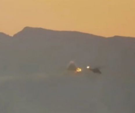 VIDEO ŞOCANT! ISIS a făcut publică o ÎNREGISTRARE cu DOBORÂREA unui ELICOPTER RUS