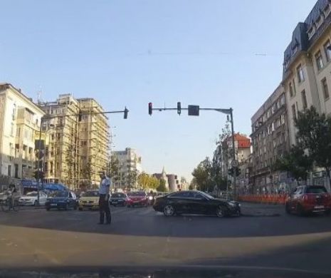 Un POLIŢIST din capitală a rămas MUT de UIMIRE! Ce a făcut un ŞOFER chiar sub ochii lui | VIDEO