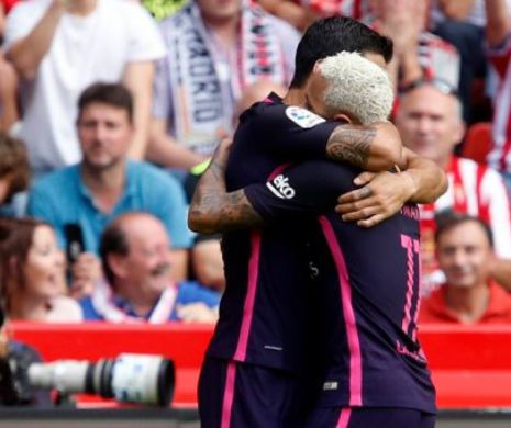 FC Barcelona a măturat cu Sporting Gijon și s-a apropiat de Real Madrid. „Galacticii” s-au poticnit la Las Palmas