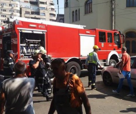 INCENDIU puternic în centrul CAPITALEI