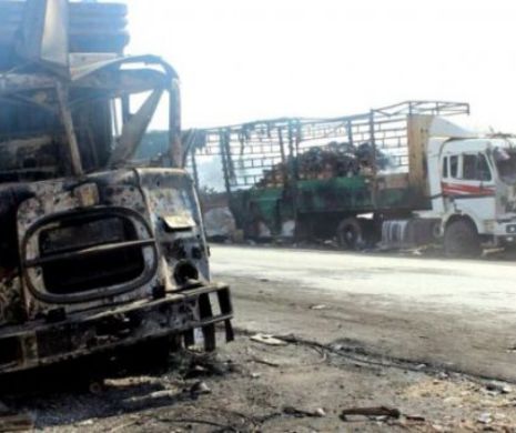Răzbunarea josnică a Rusiei. Statele Unite: convoiul umanitar de lângă Alep a fost spulberat în contul uciderii unor soldaţi sirieni