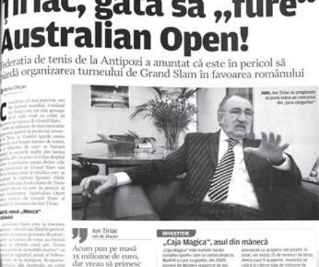 Țiriac, gata să pună mâna pe Australian Open | Memroia EVZ